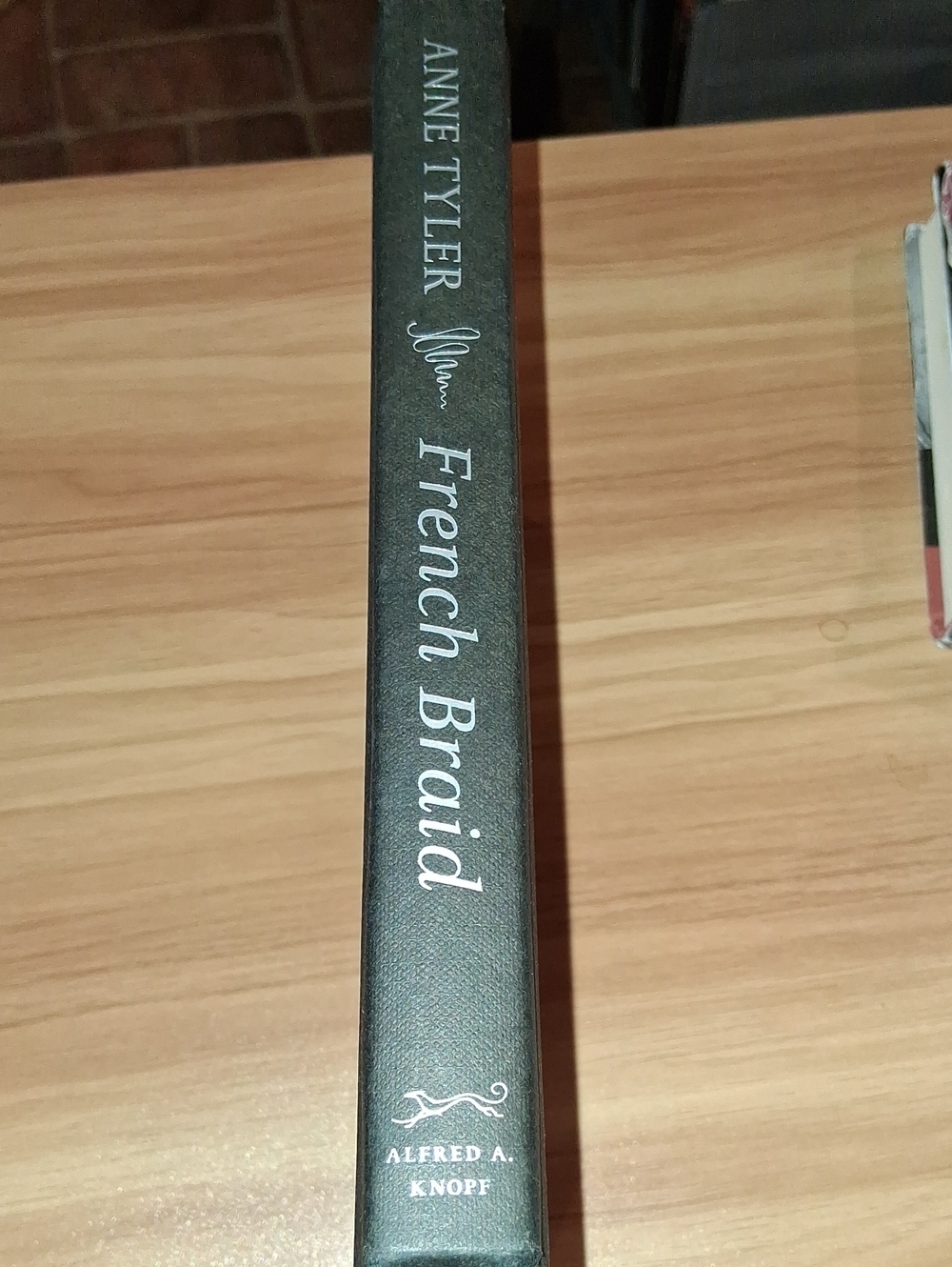 Anne Tyler French Braid Hardcover Book - Black